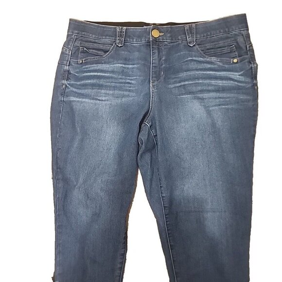 Democracy Ab Solution Jeans Hi-Rise Blue Plus Women's 20W - Picture 3 of 10